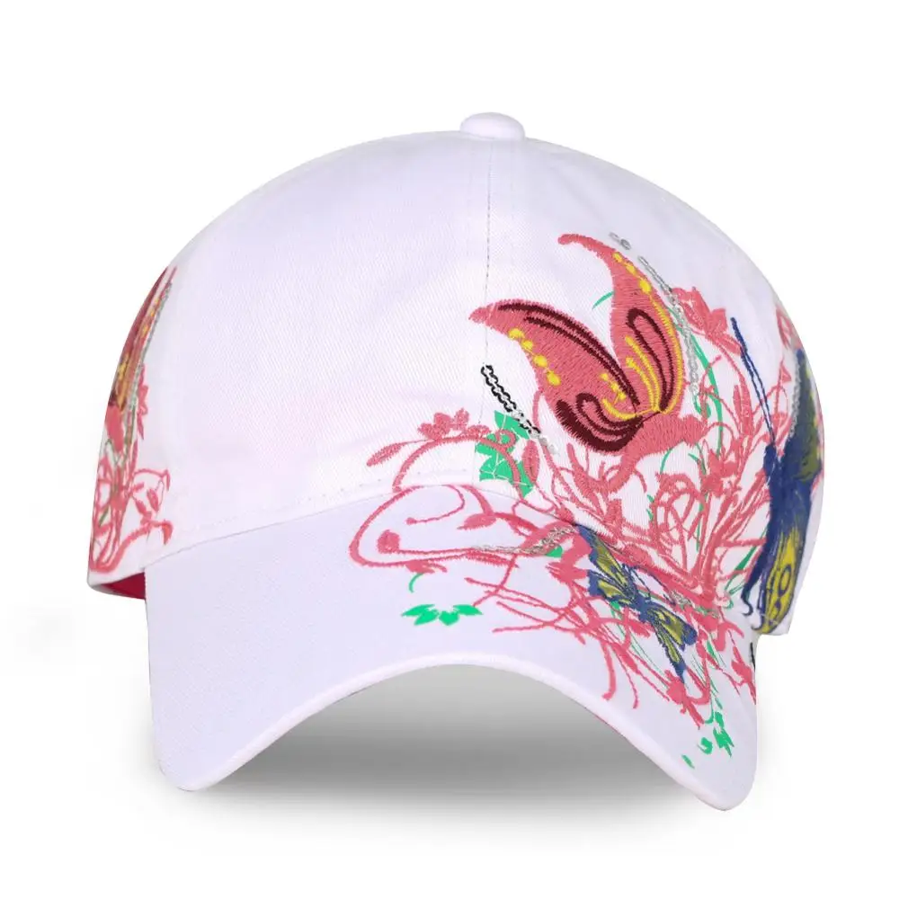 Snapback мужская шапка с вышивкой бабочки женская цветочная бейсбольная хип хоп
