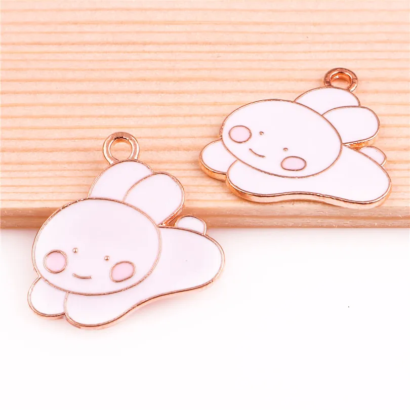 10 шт. эмалевые Подвески в виде собаки и кролика|Шармы| |