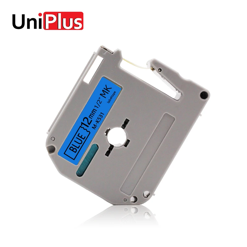 UniPlus совместимый для Brother MK 531 M K531 производитель этикеток 12 мм черный на голубом
