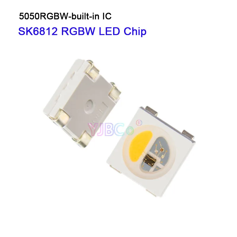 SK6812 (аналогичный WS2812B) светодиодный чип 1000 шт. RGBW RGB (естественный/теплый/белый) 5050