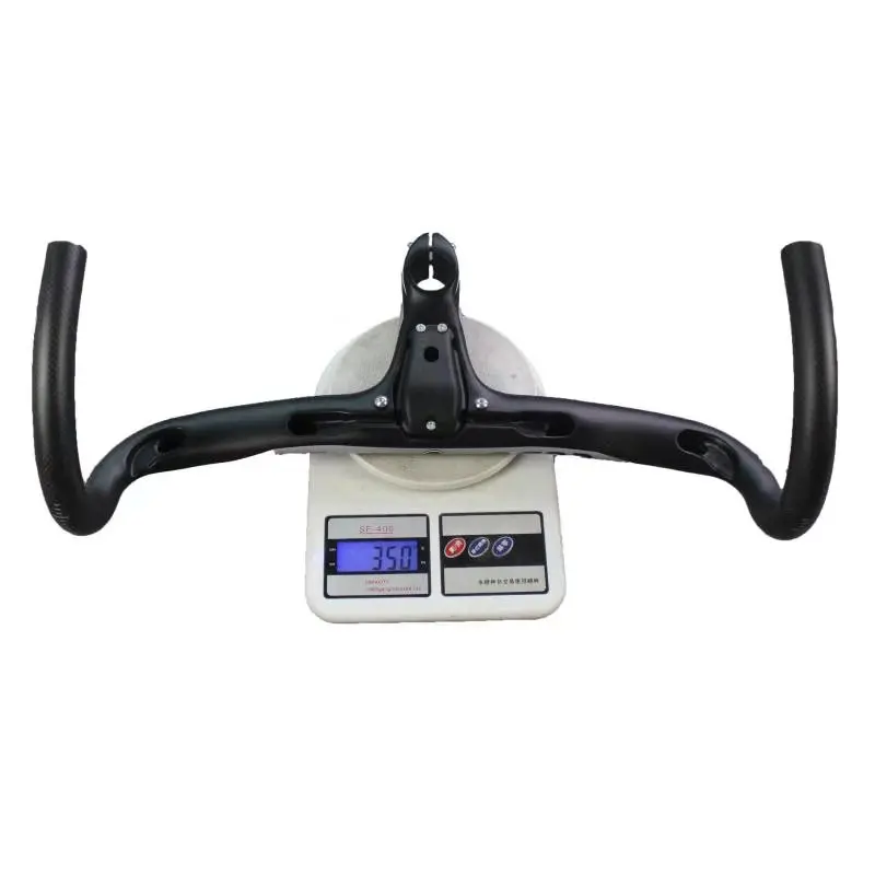 УГЛЕРОДНЫЙ руль для дорожного велосипеда Встроенный и стержень 3K Ультралегкая