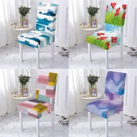 geometry style cover for chairs dining chair cover covers for chairs plant flowers pattern gamer chair chairs covers stuhlbezug