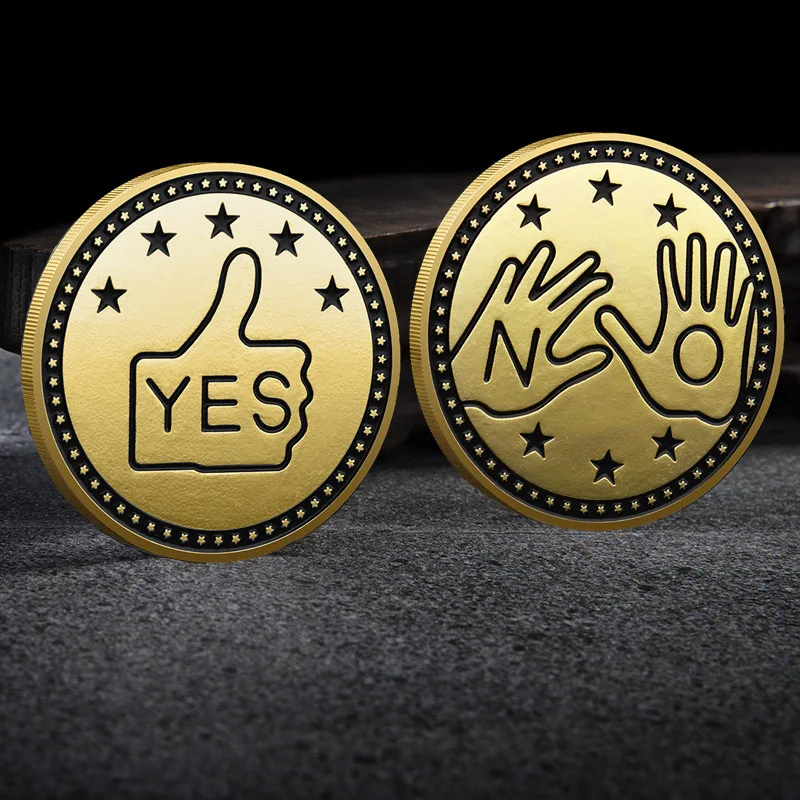 

YES or NO Metal Commemorative collection craft NEW Decision Coin Challenge badge Russia Lucky Coins