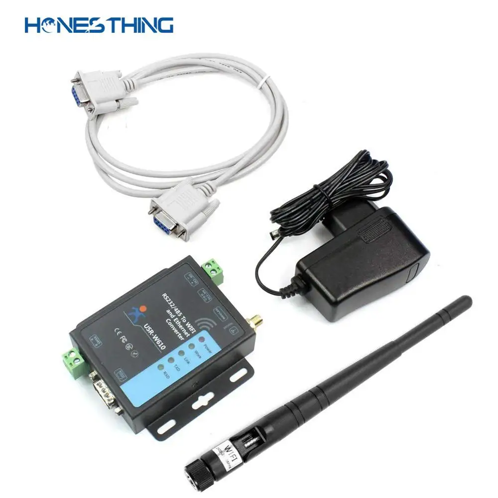 HonesThing RS232 RS485 к Wi Fi Ethernet преобразователь серийный TCP IP Серверный модуль RJ45 LAN