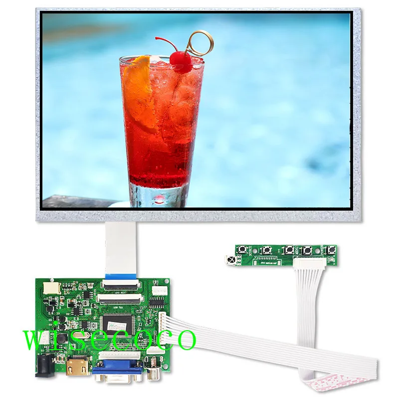 full set Для raspberry pi EE101IA-01D 10,1 дюймов 1280*800 ЖК-экран 1000 нит Дисплей HDMI VGA привод плата контроллера - Цвет: full set