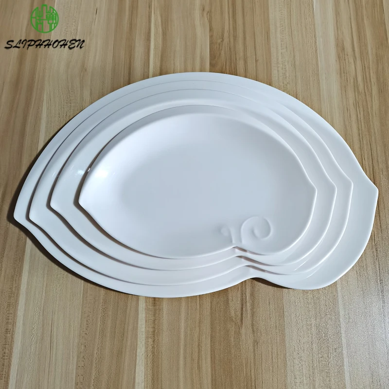 

Белая обеденная тарелка, столовая посуда для ресторана, 100% меламиновая посуда, горячий горшок для магазина, меламиновая тарелка, плоская та...