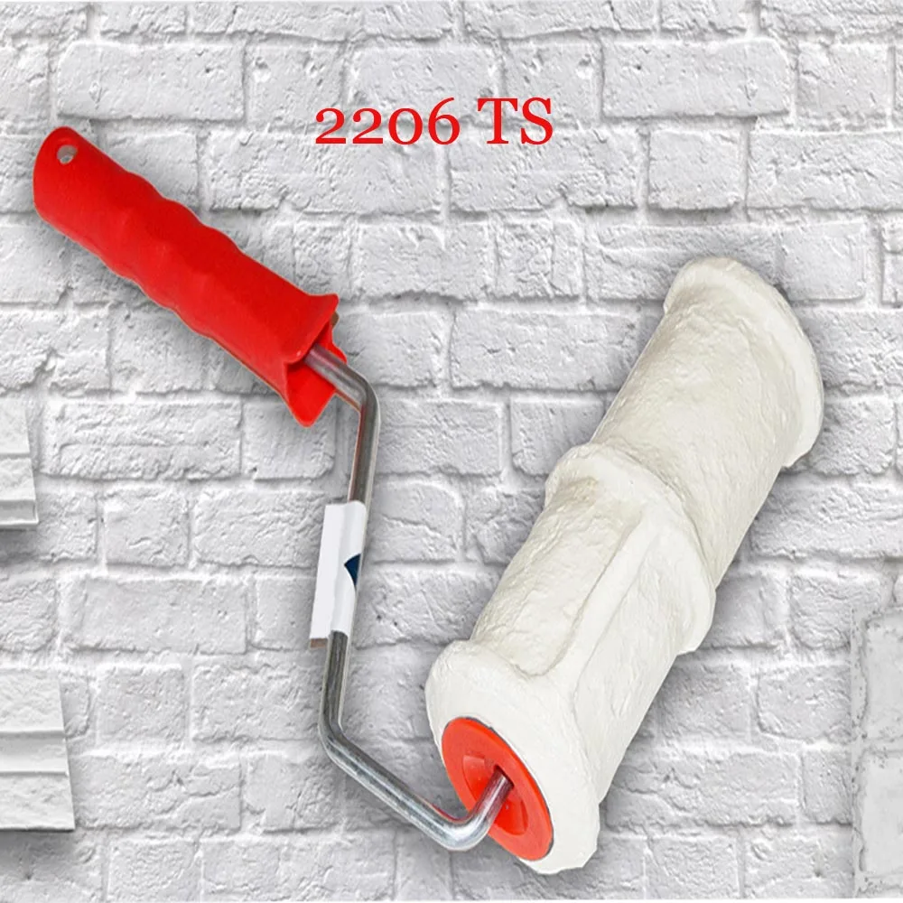 2206TS 8Inch DIY шаблон краски ролик полиуретановый инструмент кирпичный валик с тиснением для украшения стен, имитация кирпича шаблон тиснение цилиндр краска ing Ролик Штамп ролик шаблон краска ролик полиуретан инструмент - Цвет: 2206TS 8Inch