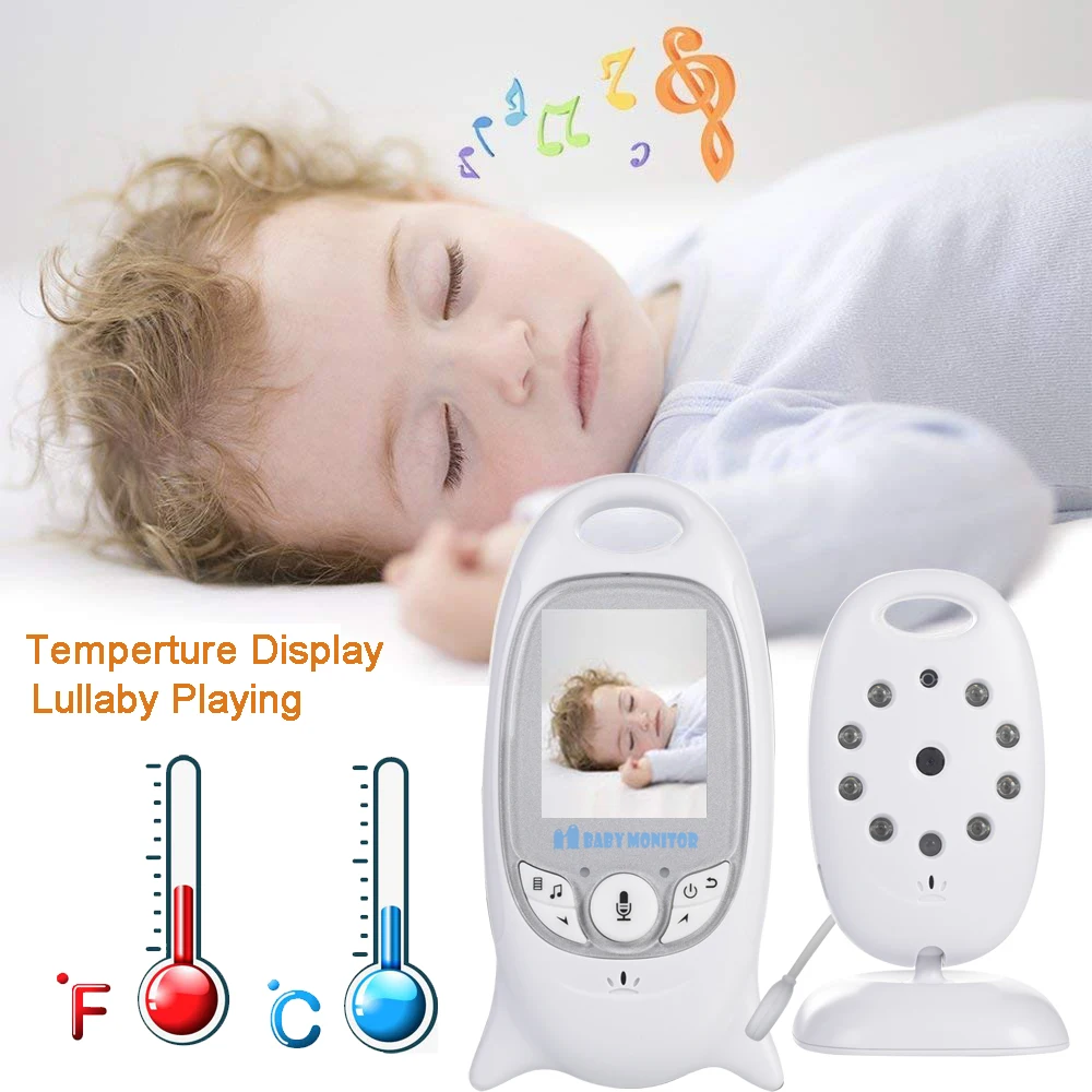 Video Baby Monitor Camera VB601 Wireless Babysitter 2 Way Talk Night Vision IR LED Temperature Security Nanny 8 Lullabies |