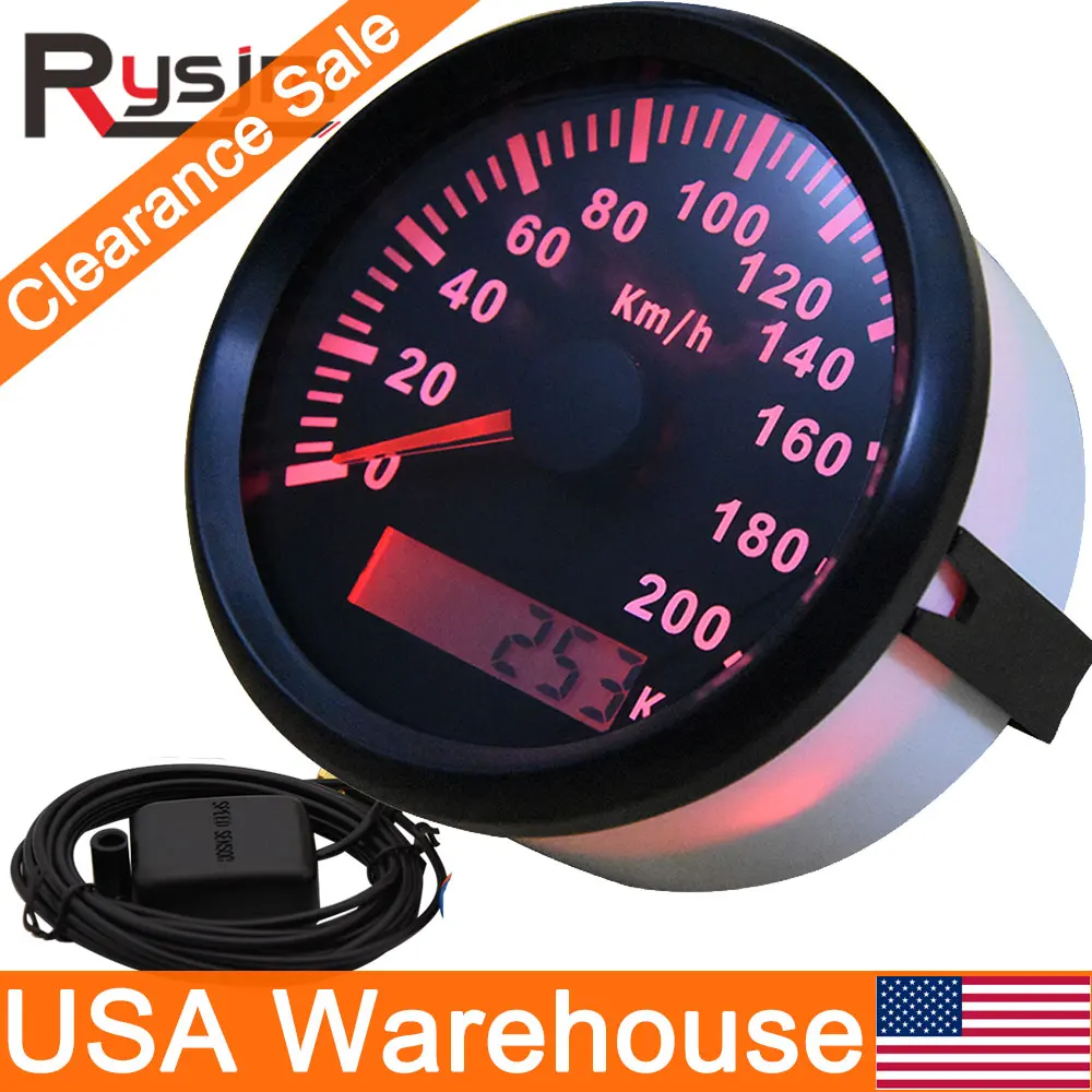 HD 85 мм GPS измеритель скорости с антенной 200 км/ч водонепроницаемый датчик для