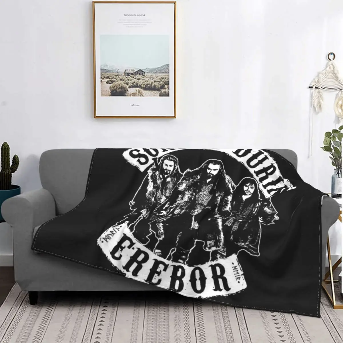 

Manta a cuadros de Sons Of Durin, colcha para cama, manta de playa, manta de lana, ropa de cama de algodón