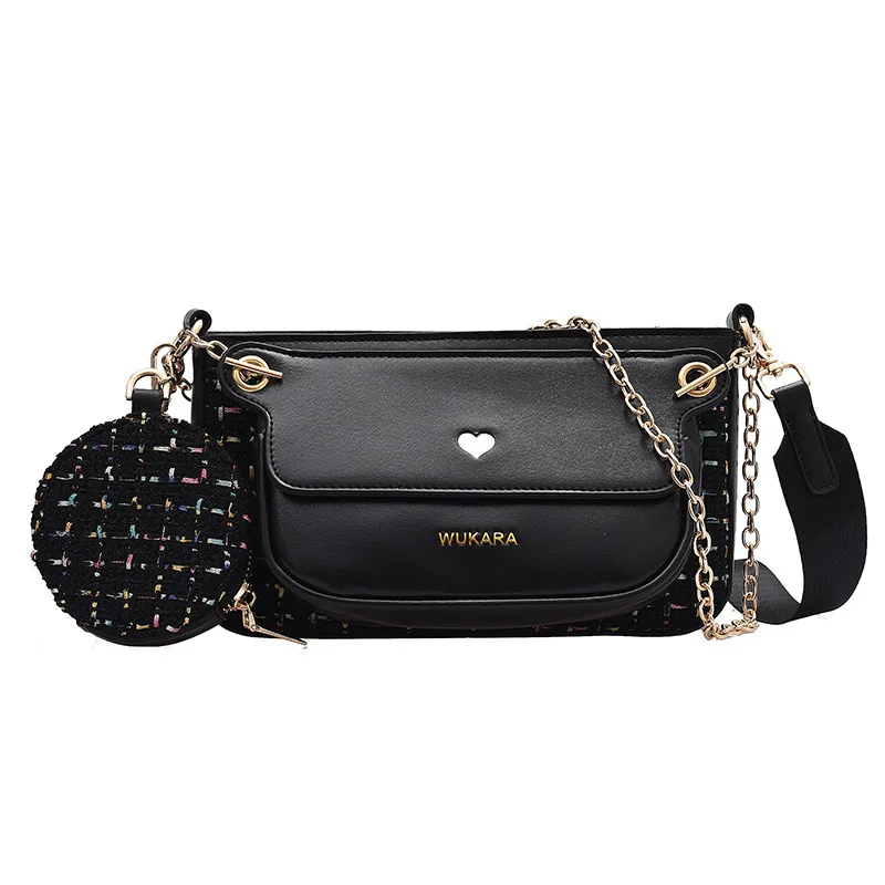 

2021 New Net Celebrity Cute All-Match Fresh Casual Messenger Lady Underarm Hot Style One-Shoulder Chain Women Designer Bag
