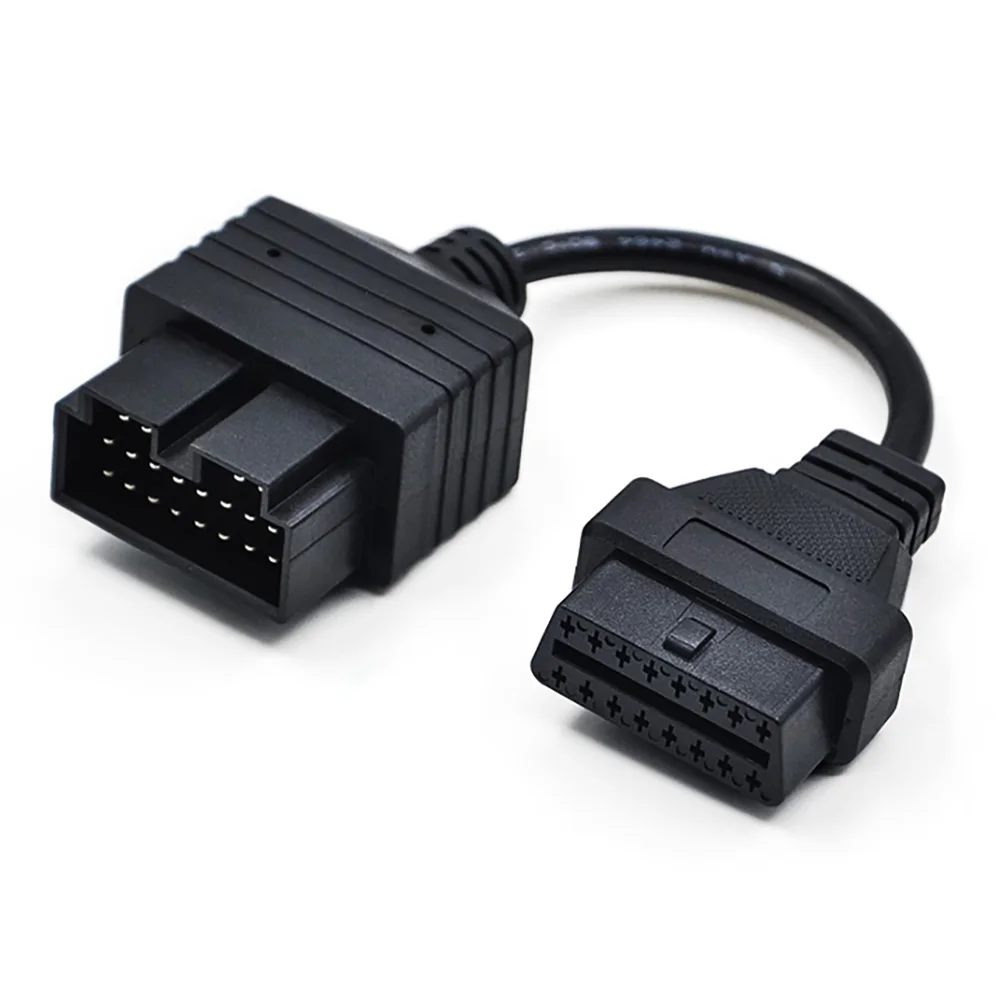 Диагностический кабель переходник с KIA 20 pin на OBD2 16 коннектор адаптер разъём