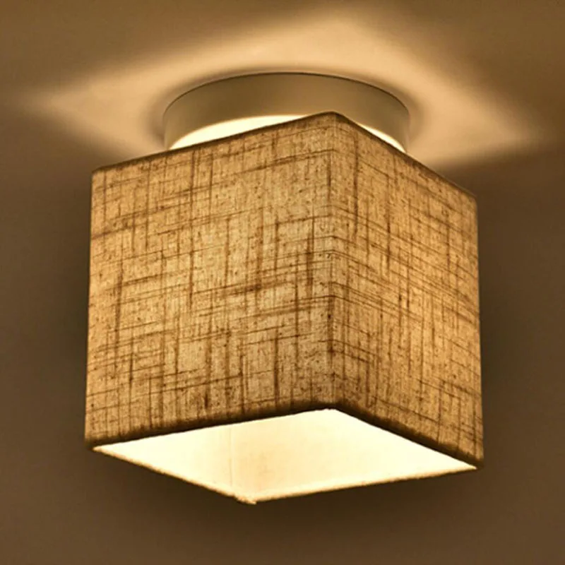 Современный минималистский Ткань проход потолочный светильник для спальни