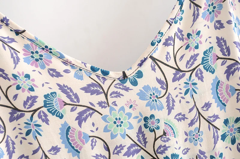 Everkaki/платье-комбинация с цветочным принтом для женщин; Boho; свободные; цыганские; с открытой спиной; женские богемные длинные платья; Vestidos; Новинка осени года