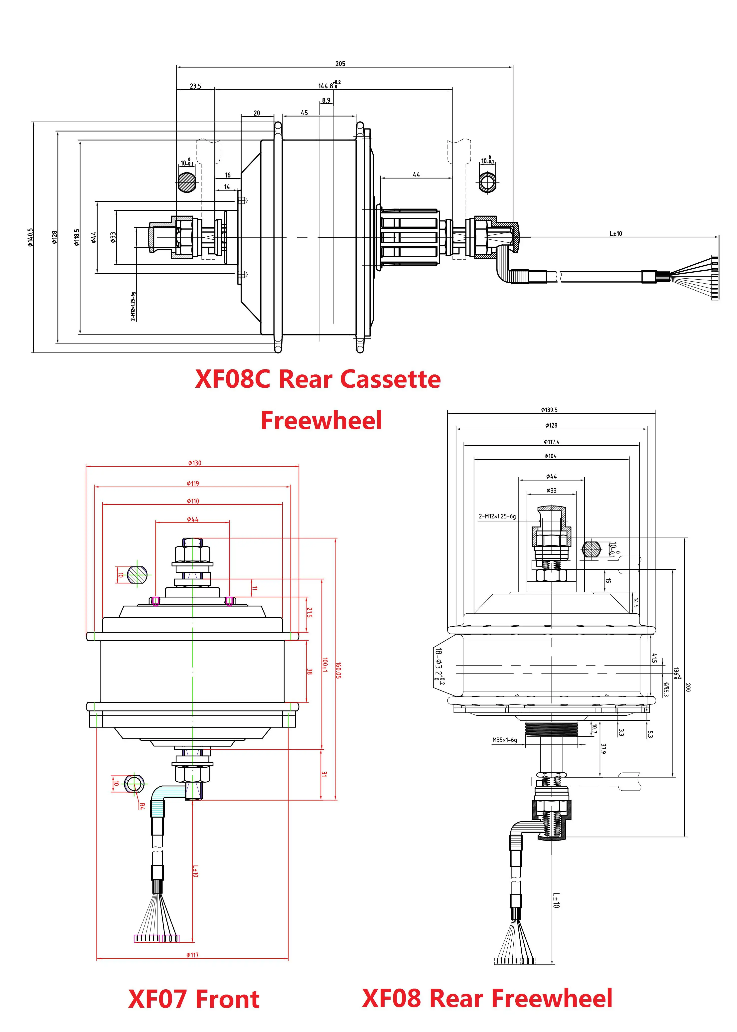 MXUS 36 в 250 Вт XF07 передний XF08 задний храповик XF08C Кассетный Электрический велосипед