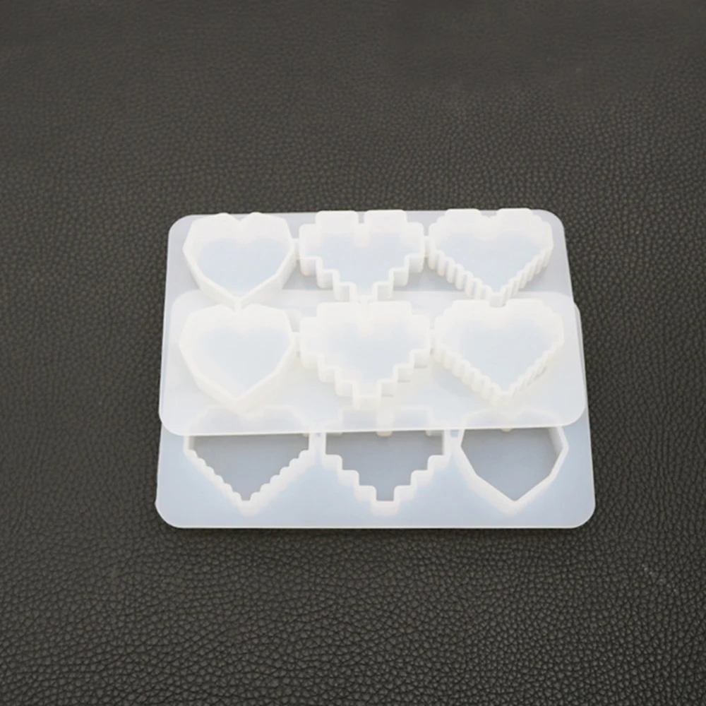 Кристаллическая УФ отверждаемая эпоксидная смола мозаика в форме сердца высокое