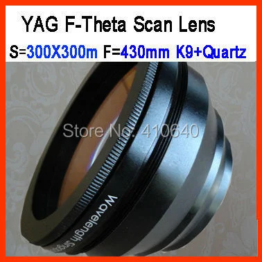 F-Theta 1064 nm S=300X300 scan len for YAG laser machine focus length F430 screw 85X1 from field len factory MORE SIZE AVAILABLE enlarge