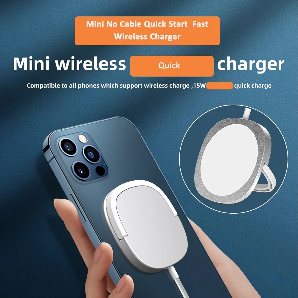 ring fast wireless charger smart quick qi 15w powerful charge full night ease magnetic support all phones auto attrac easy free global shipping