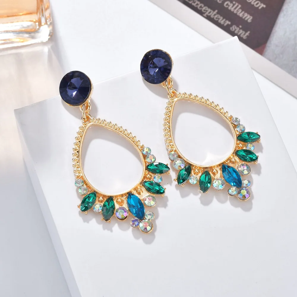 Новинка 2020 большие геометрические массивные серьги Роскошные блестящие