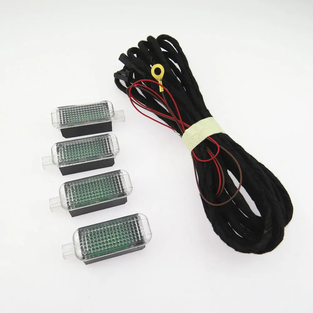 FHAWKEYEQ светодиодный кабельный жгут для салона ног VW Golf Passat сиденье Jetta Lean Altea o A4 A5 A6