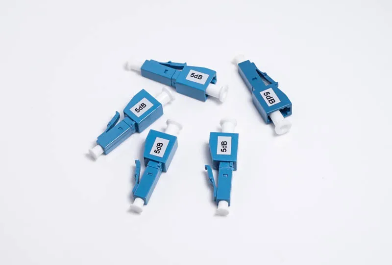 10PCS/Lot Attenuator 3dB 5dB 7dB 10dB LC Fiber Optic Attenuator Plug-In Connector Single Mode Fixed Optical Application