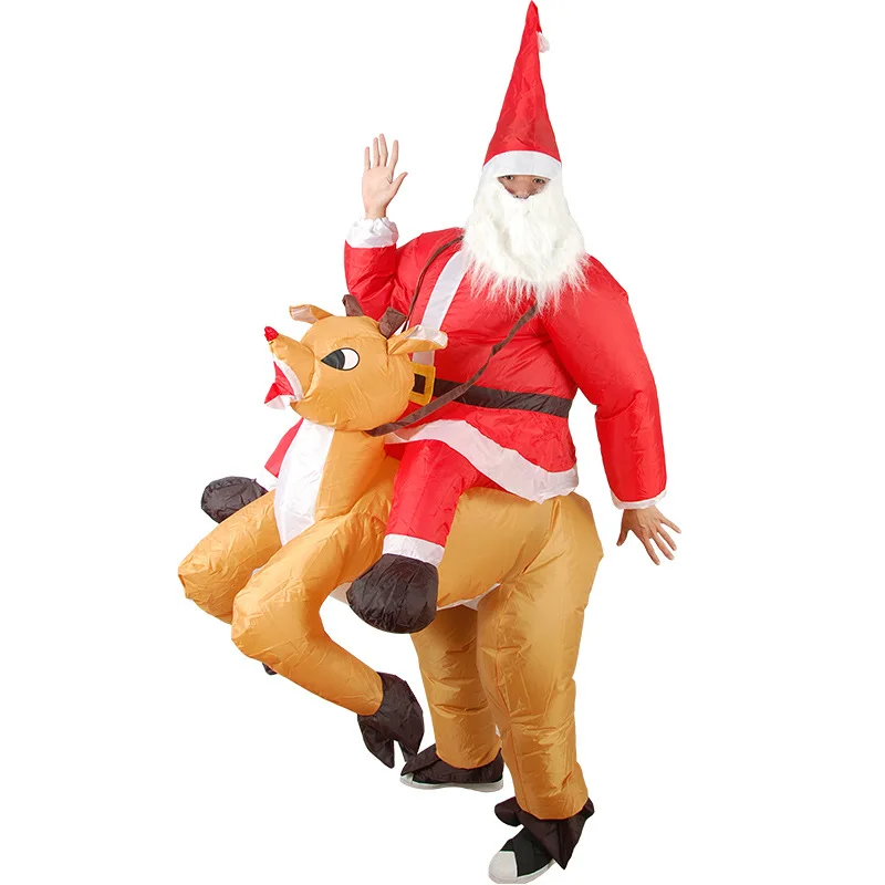 

Inflatable Costume Santa Claus Christmas Fancy Dress Cosplay Costume For Men Women Cartoon for birthday parties