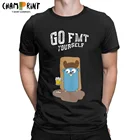 Мужские Golang Go себя футболки одежда из хлопка, новинка, короткий рукав, футболки с круглым вырезом, идея для подарка, футболки