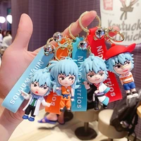 ghost slayer anime cartoon series keychain car pendant cute doll stationery shop creative jewelry