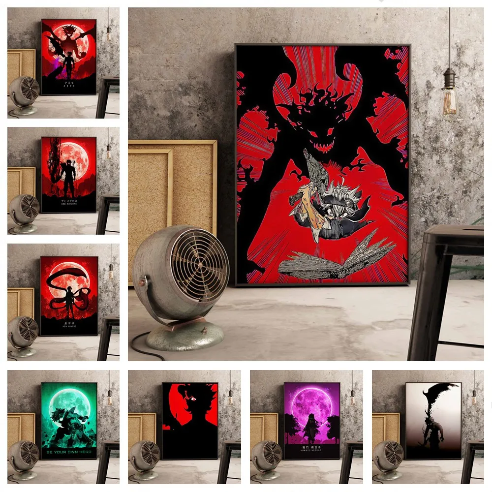 

Japan Anime Poster Black Clover Poster Asta Figure Wall Art Decoration Home Decor Room Kids Room Living Bar Decor Canvas Poster