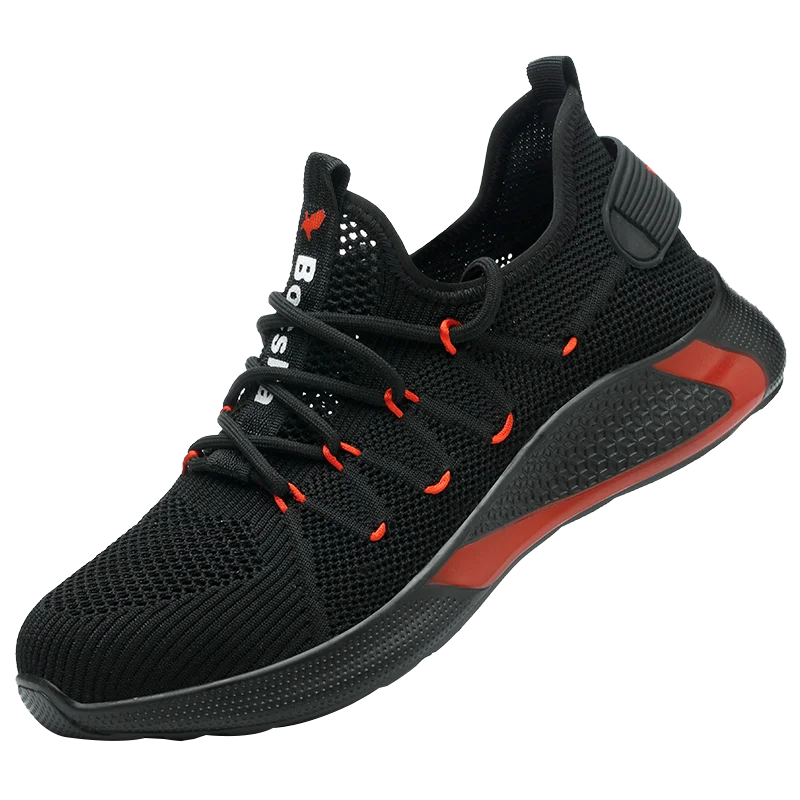 Защитная обувь дышащая безопасная мужская легкая со стальным носком