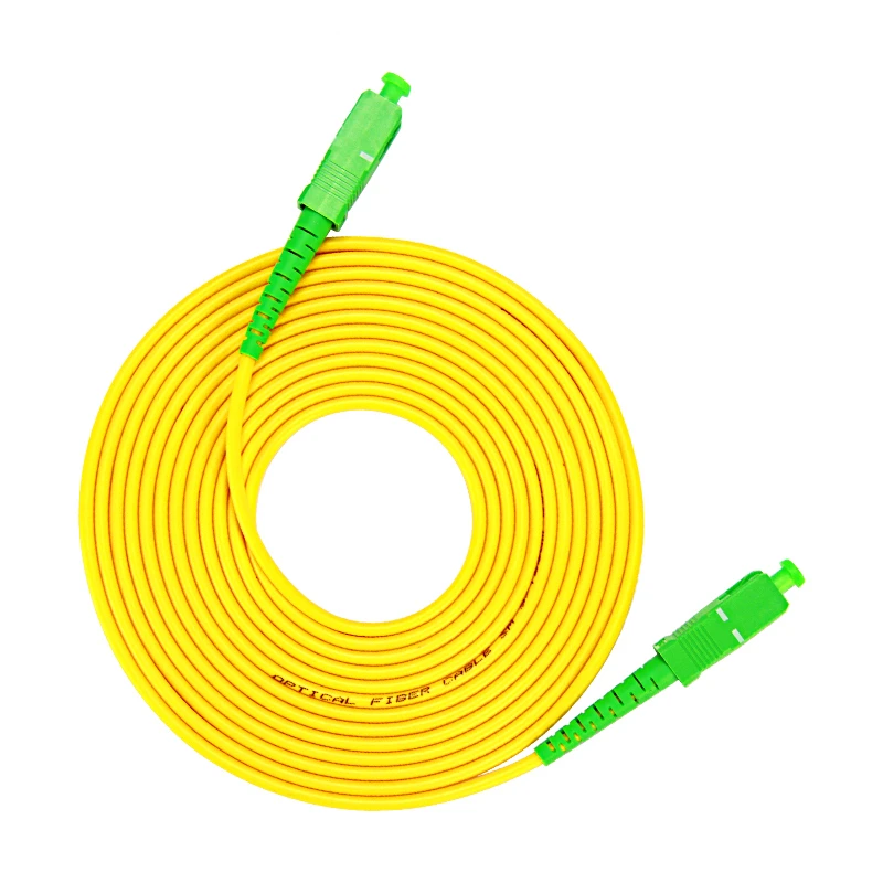 SC APC UPCFiber патч-кабель волоконно-оптический патч-корд 3,0 мм, волоконно-перемычка Simplex SM FTTH оптический кабель 1 м 2 м 3 м 10 м 15 м - Цвет: 3M