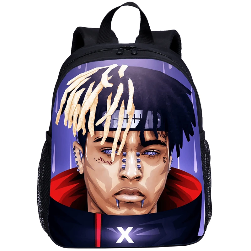 

Small Backpack For Kids Boys Girls Cool Hip Hop Style Famous Xxxtencation 3D Printing Bookbag School Bag Satchel Mochila Escolar