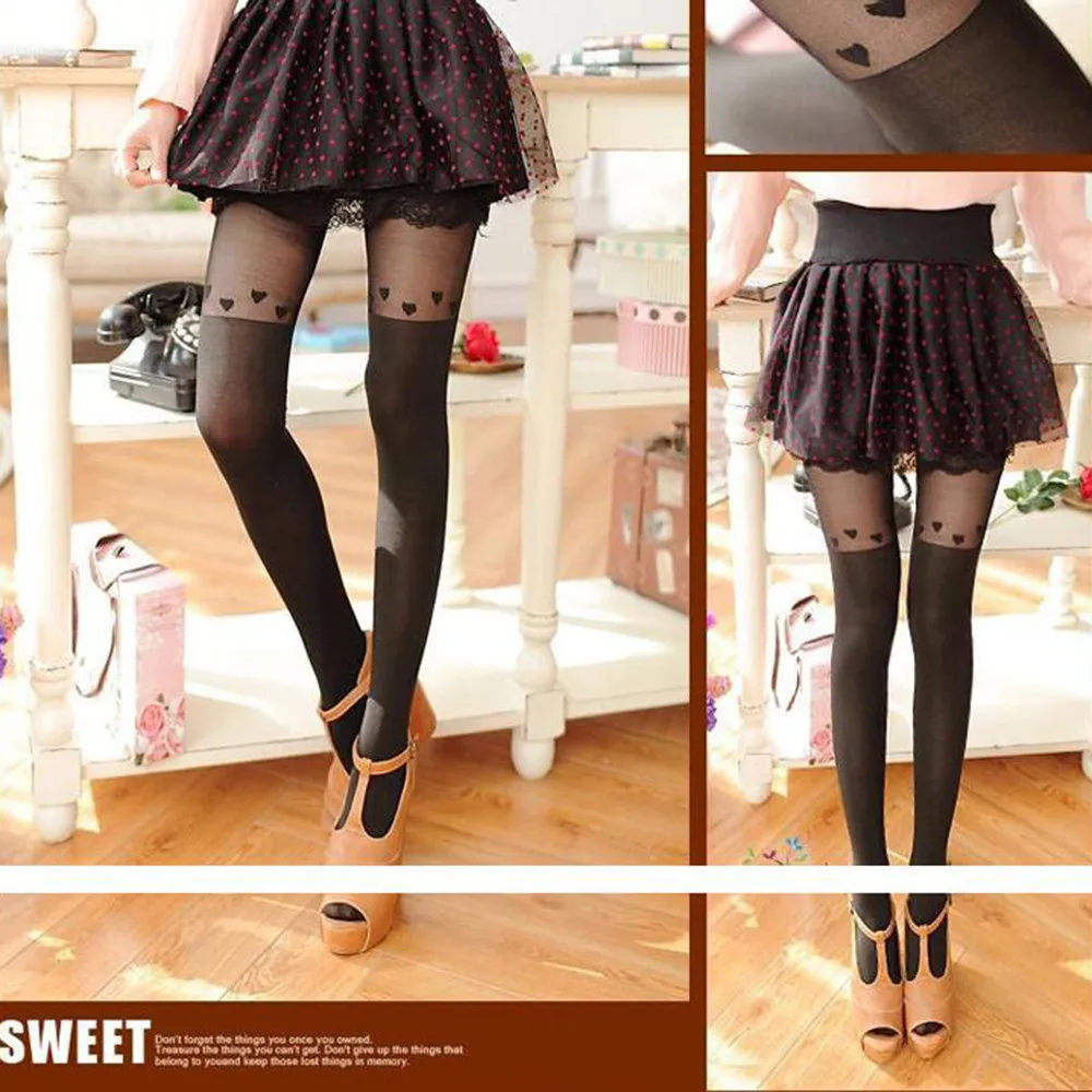 2019 platform hot new sale socks women's non-slip thighs high over the knee fake high-splicing love гольфы 50* | Женская