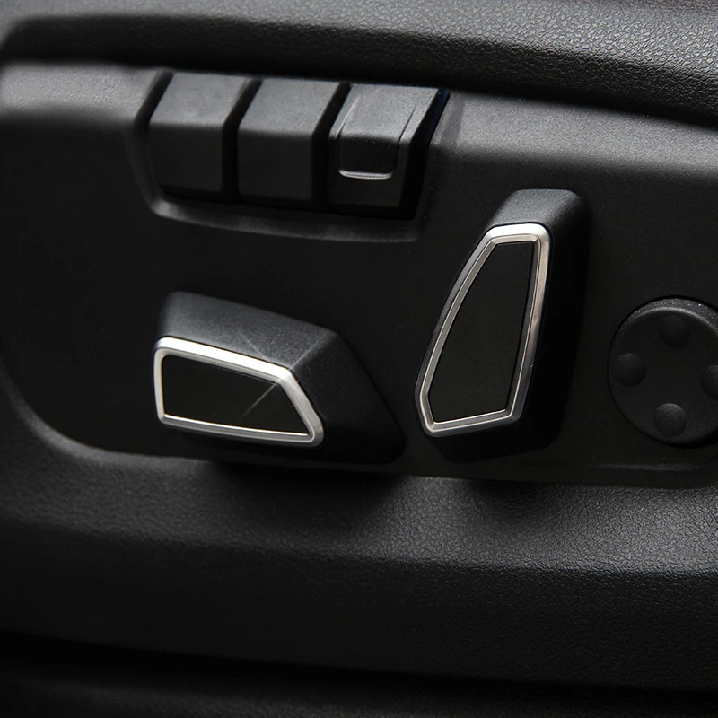 

WELKINRY car auto cover For BMW X5 F15 2014 2015 2016 2017 2018 ABS chrome car seat adjustment switch button knob trim