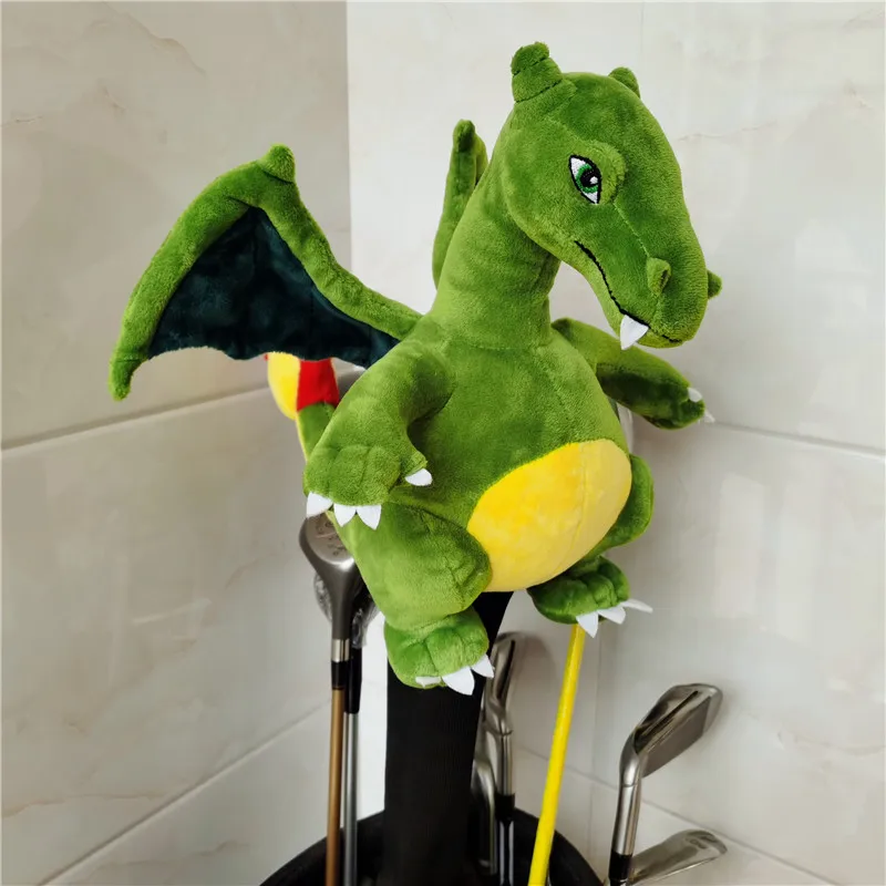 Чехол с мультяшным драконом для головы водителя плюшевый Для Гольфа 460cc