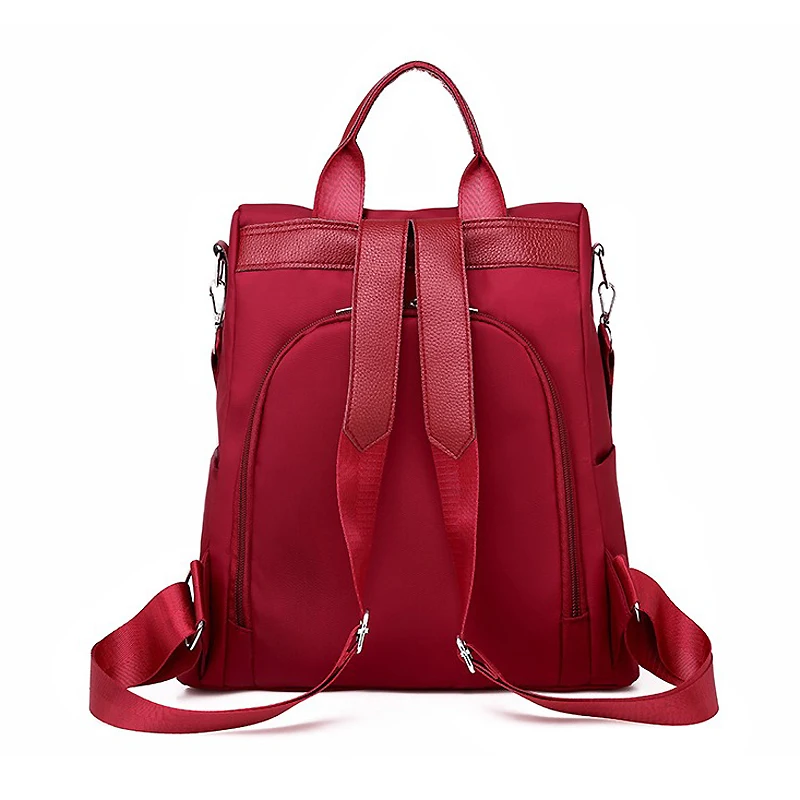 WEIXIER/модные рюкзаки для женщин водонепроницаемый красный рюкзак из ткани Оксфорд