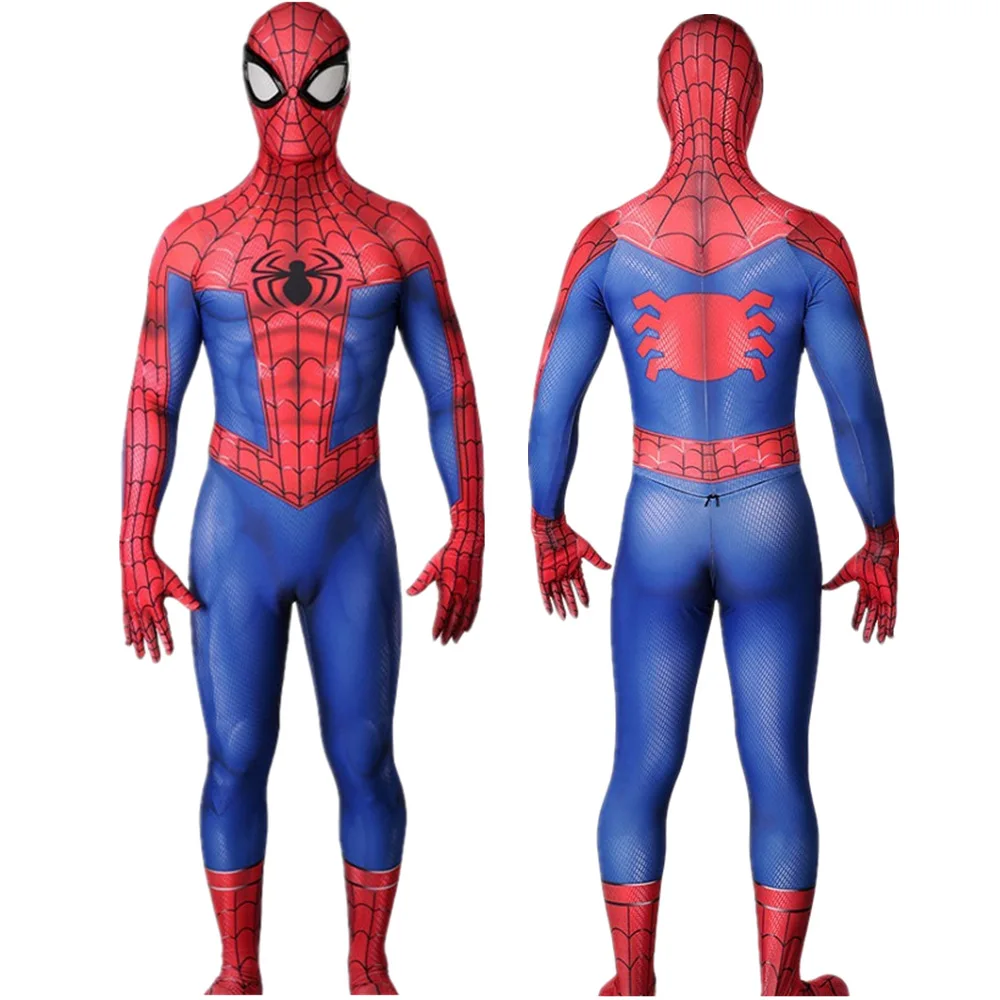 

Into The Universe Spidey Peter Parker Cosplay Costume Halloween Costume Superhero Zentai Suits Bodysuit Jumpsuit For Adult/Kids