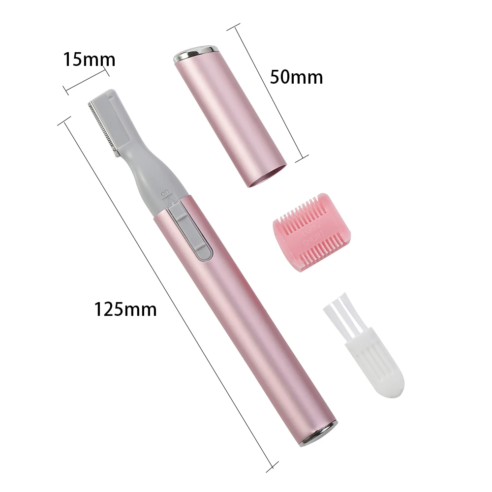 

Practical Electric Face Eyebrow Scissors Hair Trimmer Mini Portable Women Body Shaver Remover Blade Razor Epilator 2 Colors