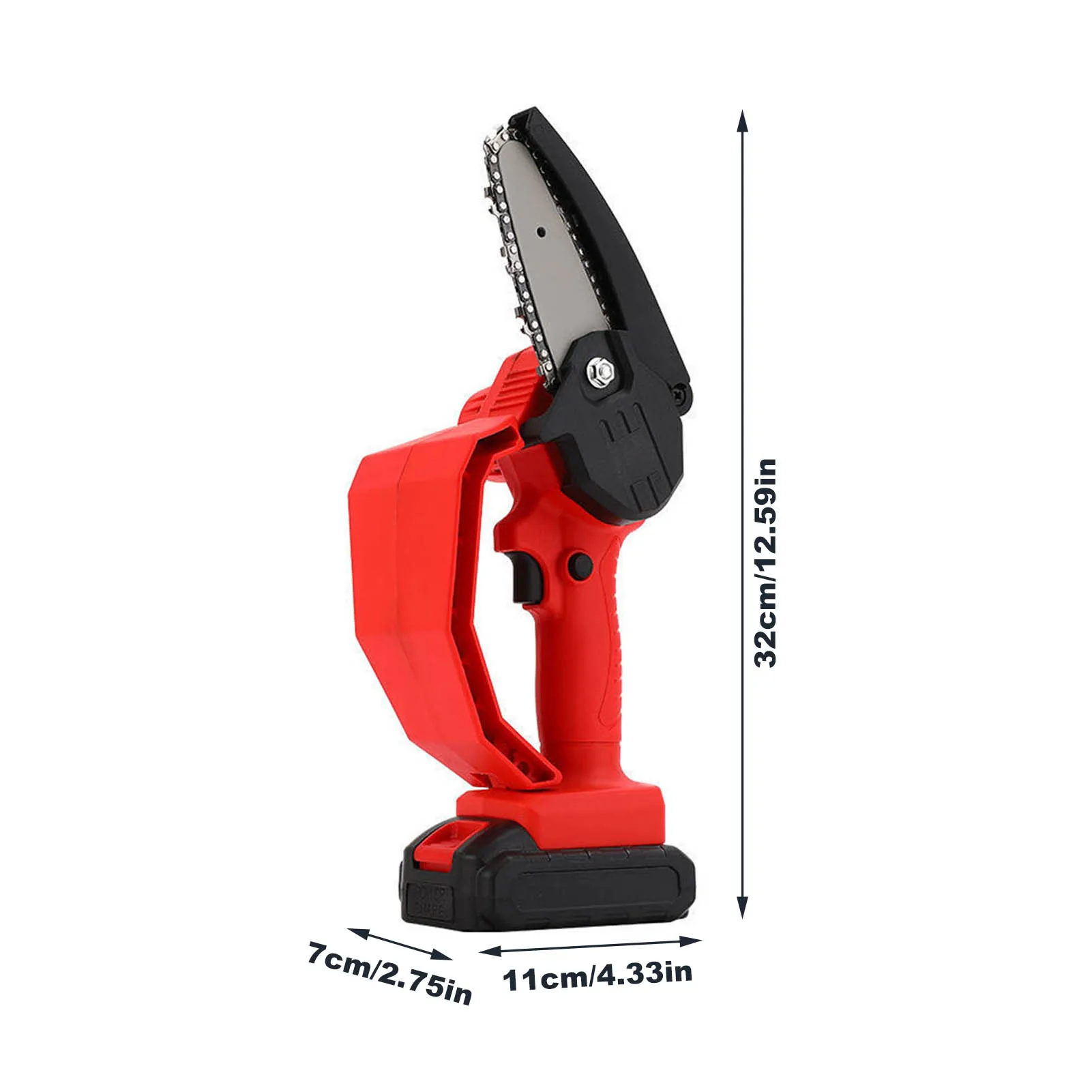 

4in Mini Electric Saw Chainsaw 24V For Fruit Tree Woodworking Garden Tools With Batterys Rechargeable Hand Held Wood Cutters