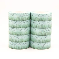 10pcslot 15mm10m solar term valley rain grass washi tape masking tapes decorative stickers diy stationery school supply