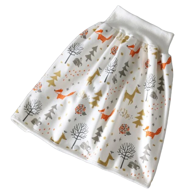 

Newborn Baby Waterproof Cotton Training Pants Cloth Animal Print Diaper Skirt