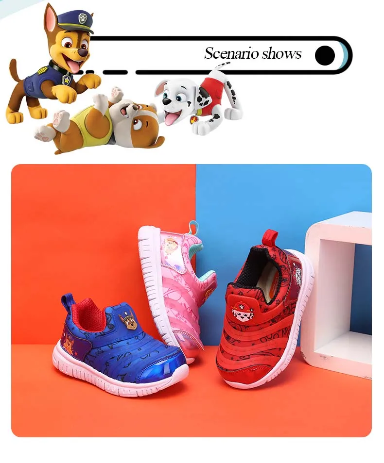 PAW Patrol/детская повседневная обувь для мальчиков; Детские кроссовки; спортивная обувь для девочек; удобная обувь для бега; размеры 18-30