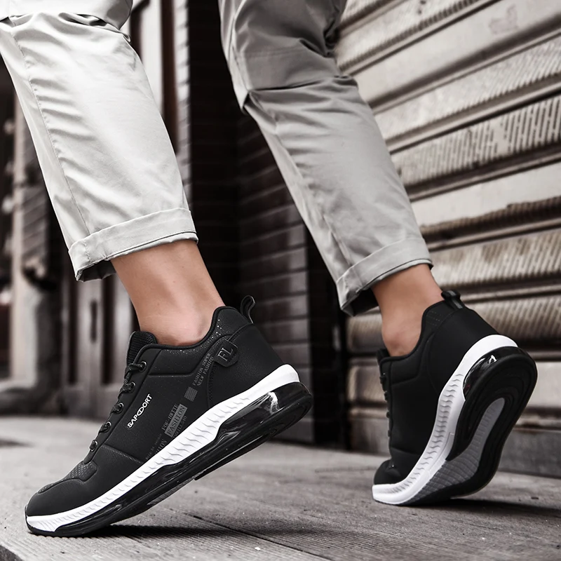 

2021 New High Quanlity Men's Sports Shoes Color Matching Male Casual Shoes Lace Up Mesh Breathable Men Running Shoes