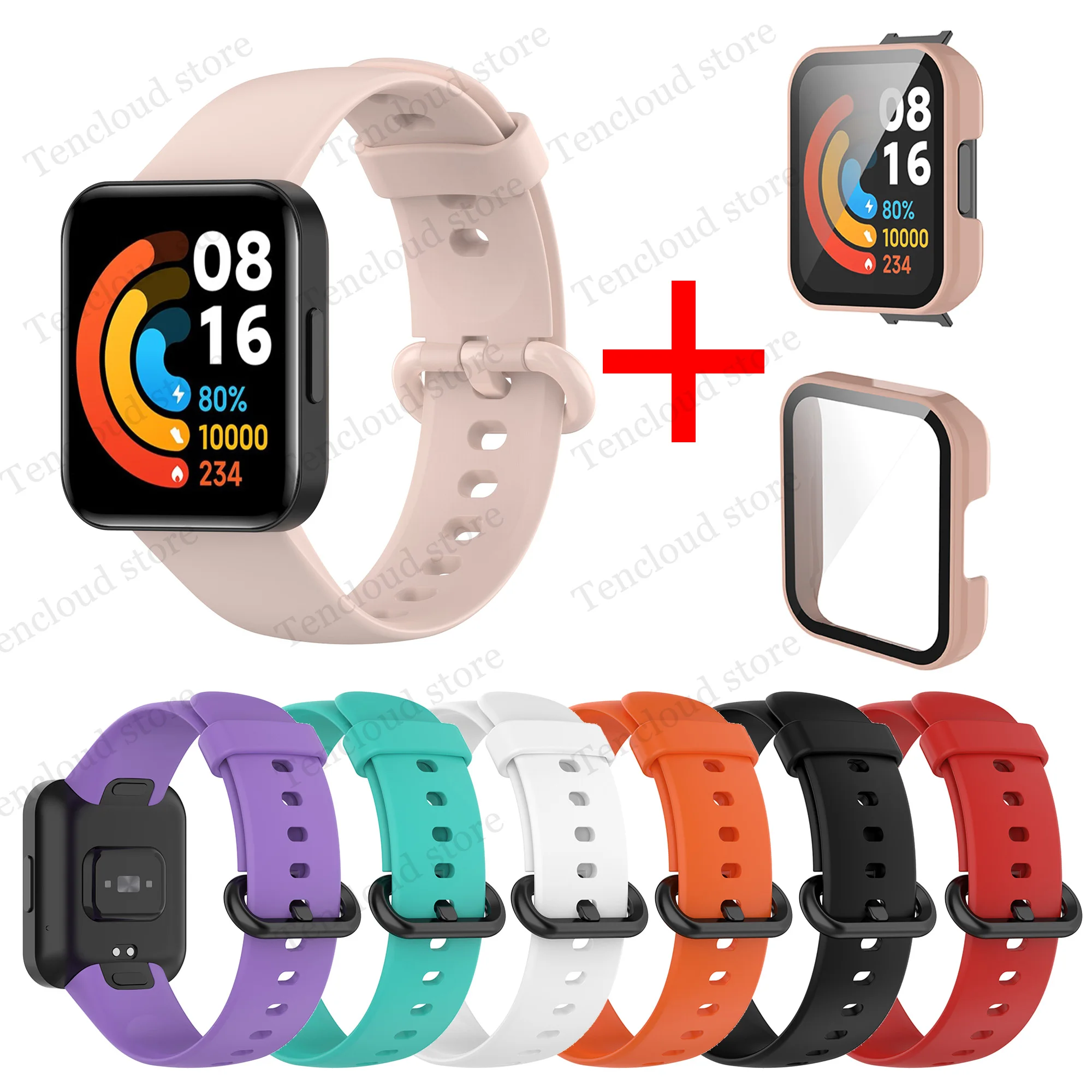 

Ремешок на запястье для Redmi Watch 2 Lite, защитный чехол для Xiaomi Redmi Watch 2, аксессуары для часов, регулируемый ремешок