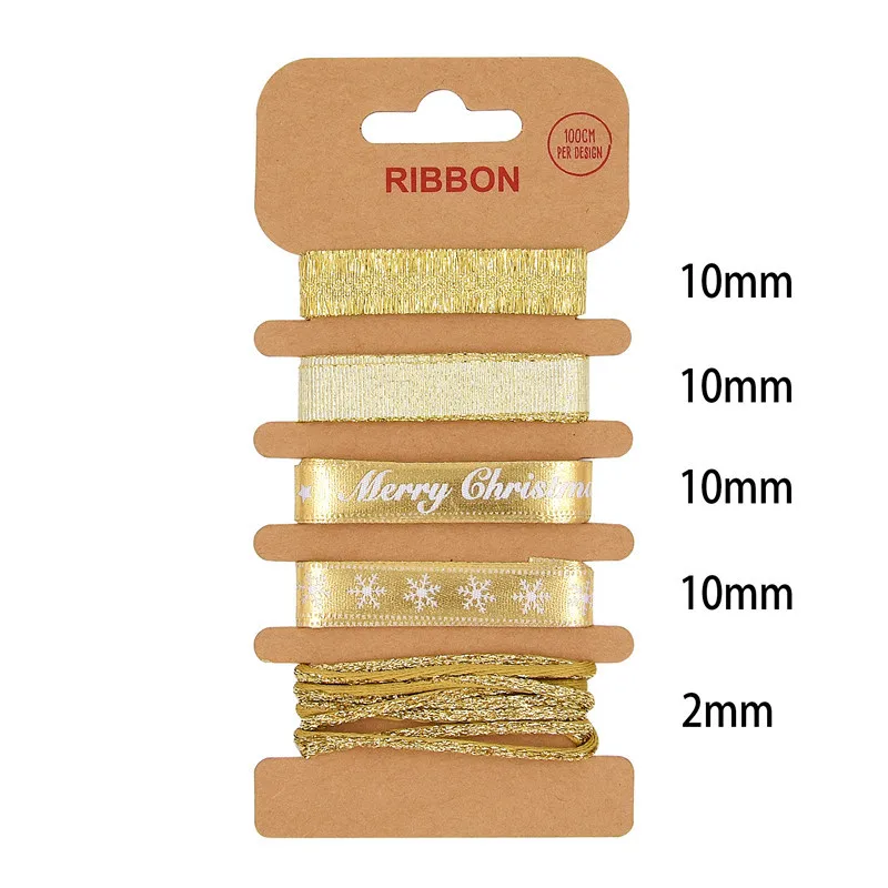 2 15 мм модный смешанный стиль Grosgrain ленты Набор сделай сам рождественские