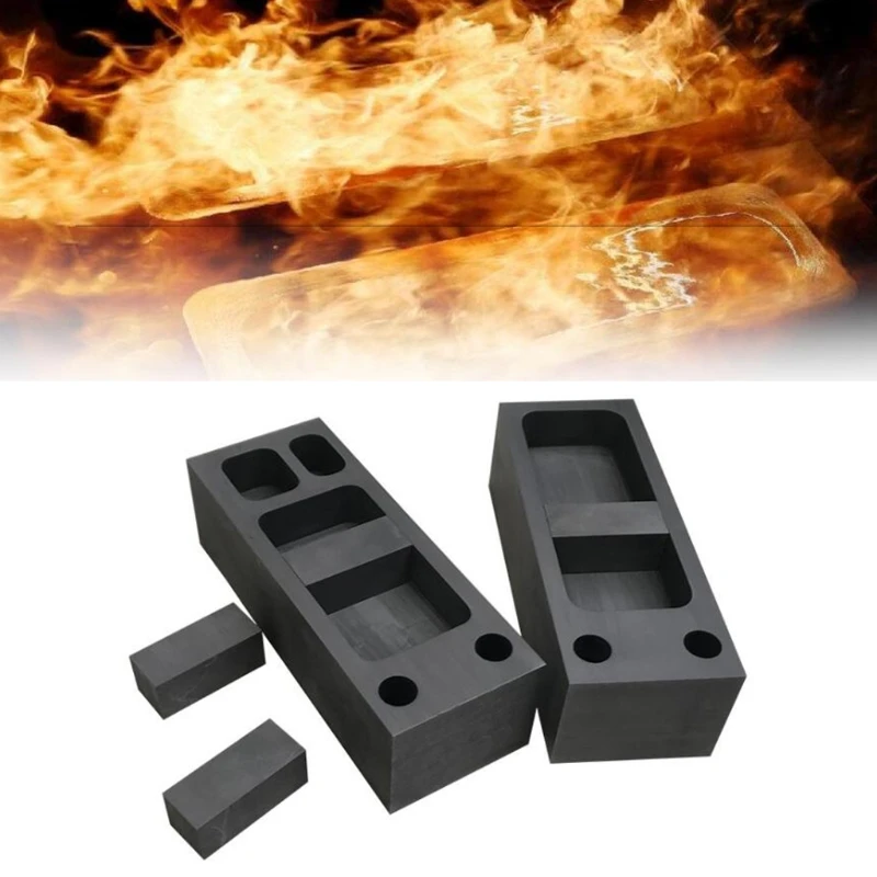 

Professional Pure Graphite Ingot Casting Mold Mould Crucible for Gold Silver Melting Casting Refining Jewelry Making Tool