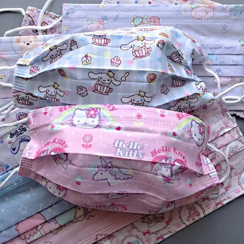 50 шт. одноразовые маски из нетканого материала для детей | Красота и здоровье