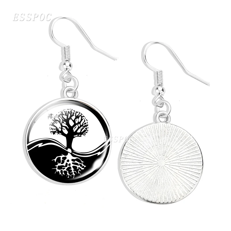 Женские серьги подвески Дерево жизни Yin модные для украшения аксессуары подарки