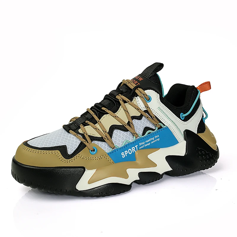 

New Trend Running Mens Sport Shoes Casual Matching Color Breathable Sneakers Jogging Training Shoes