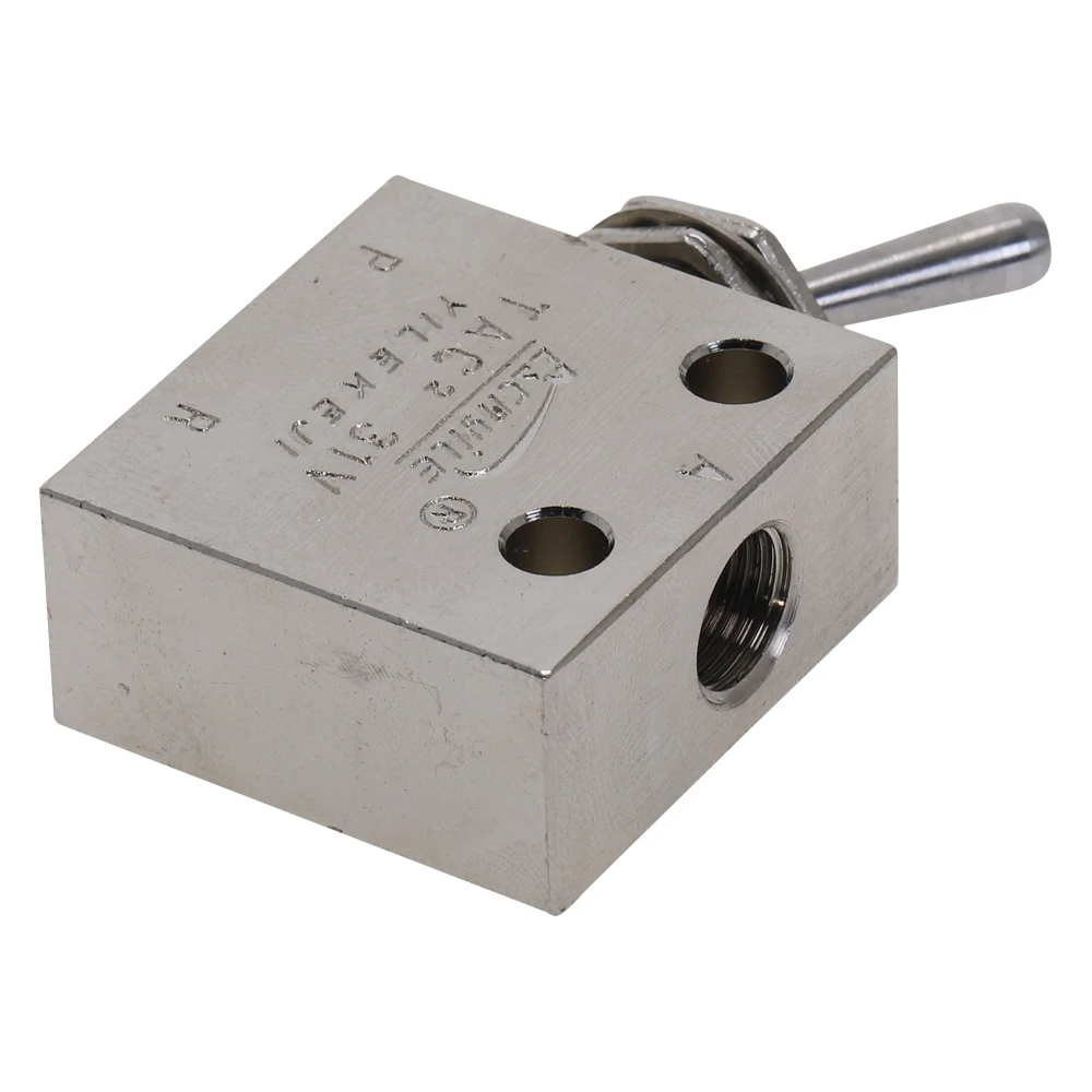 Прямоугольный пневматический переключатель с резьбой PT 2 положения 3 направления
